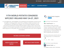 Tablet Screenshot of potatocongress.org